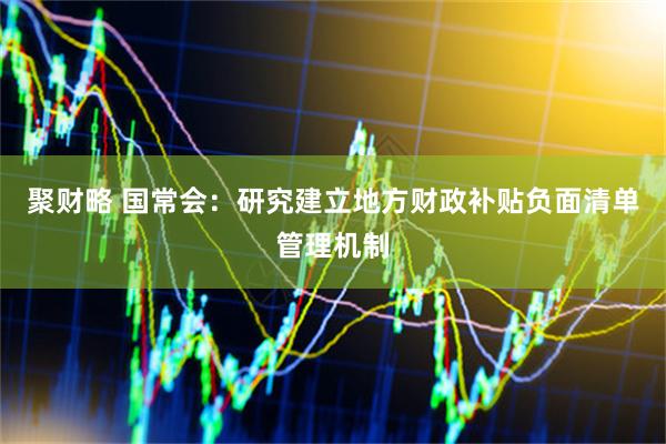 聚财略 国常会：研究建立地方财政补贴负面清单管理机制