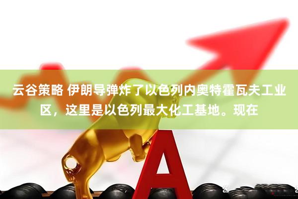 云谷策略 伊朗导弹炸了以色列内奥特霍瓦夫工业区，这里是以色列最大化工基地。现在